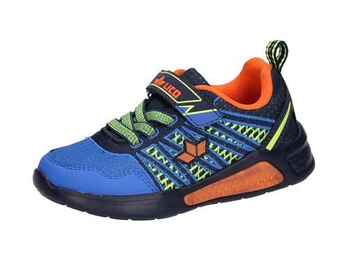 Lico Blinky Boy Sneaker, Blau/Marine/Orange, 29 EU Lico Blinky Boy Sneaker, Blau/Marine/Orange, 29 EU von Lico