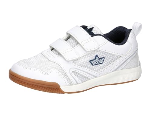 Lico Unisex Kinder Boulder V Hallenturnschuhe, Weiss Marine, 34 EU Lico Unisex Kinder Boulder V Hallenturnschuhe, Weiss Marine, 34 EU von Lico