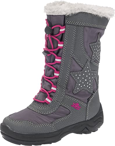 Lico Mädchen CATHRIN Schneestiefel, Grau/ Pink, 26 EU von Lico