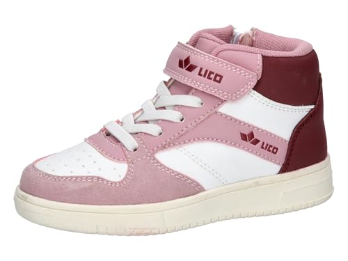 Lico Chad VS High Sneaker, Weiss/Rosa/Bordeaux, 39 EU Lico Chad VS High Sneaker, Weiss/Rosa/Bordeaux, 39 EU von Lico