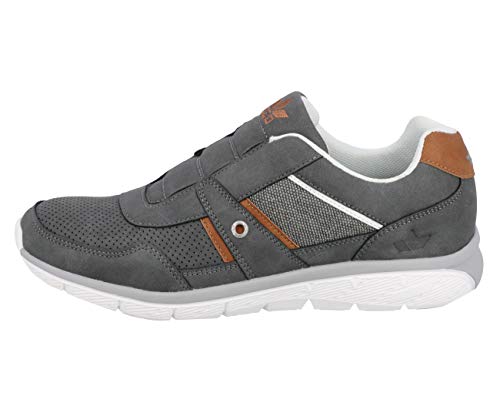 Lico Conner Slipper Herren Sneaker, Anthrazit/ Braun, 45 EU Lico Conner Slipper Herren Sneaker, Anthrazit/ Braun, 45 EU von Lico