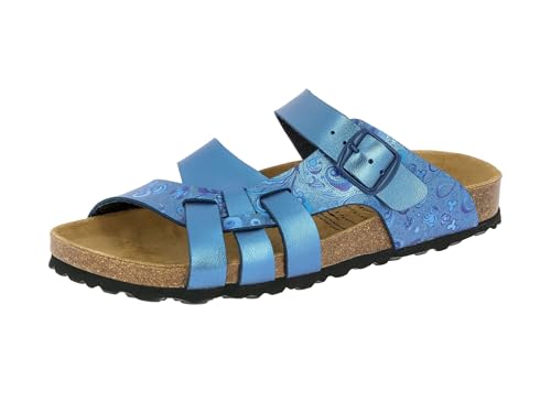 Lico Damen Bioline Flora Hausschuh, Blau, 39 EU von Lico