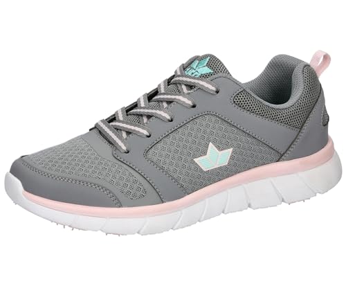 Lico Damen Matera Sneaker, Grau/Rosa/Türkis, 36 EU von Lico