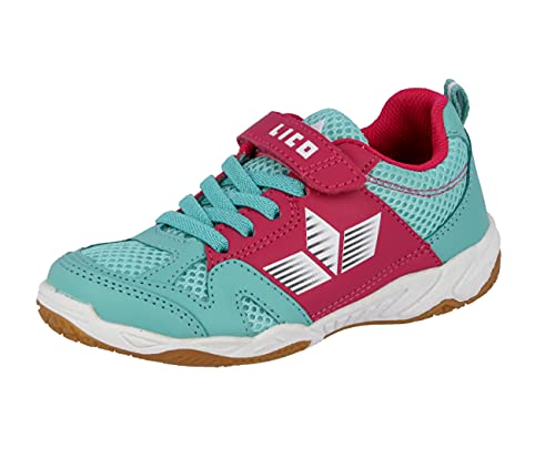 Lico Damen Sport Vs Hallenturnschuh, Türkis Pink Weiß, 37 EU von Lico