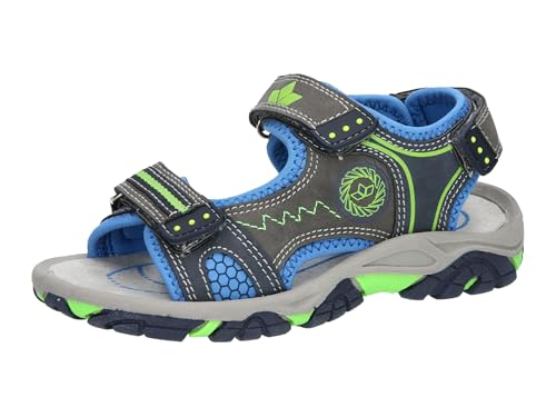 Lico Jungen Emil V Sandalen, Grau Blau Lemon, 32 EU von Lico