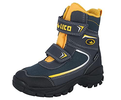 Lico Eskil V Jungen Schneestiefel, marine/orange, 30 EU von Lico