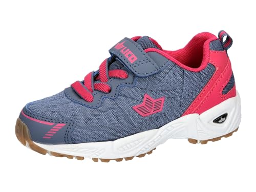 Lico Unisex Kinder Flori Vs Hallenturnschuhe, Grau Pink, 27 EU Lico Unisex Kinder Flori Vs Hallenturnschuhe, Grau Pink, 27 EU von Lico