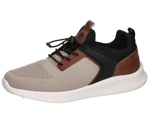 Lico Herren Amaru Sneaker, Beige/Braun/Schwarz, 36 EU von Lico