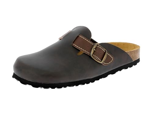 Lico Herren Bioline Clog Style Pantoletten, Braun, 42 EU von Lico