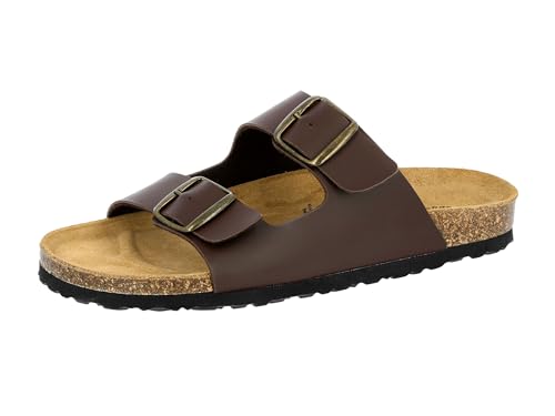 Lico Herren Bioline Man Pantoletten, Braun, 36 EU von Lico