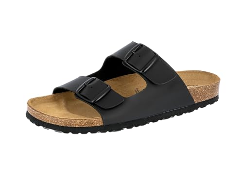 Lico Herren Bioline Man Pantoletten, Schwarz, 38 EU von Lico