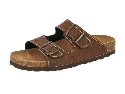 Lico Herren Natural Elefo Pantoletten, Braun, 43 EU von Lico