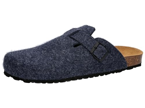 Lico Herren Pantolette Bioline Clog Nature, blau, 44 EU von Lico