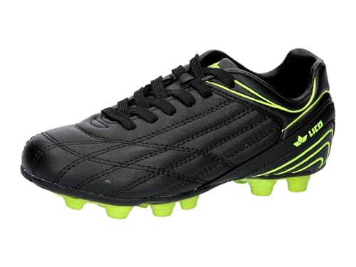 Lico Herren Soccer Champ Fußballschuh, schwarz/Lemon, 42 EU von Lico