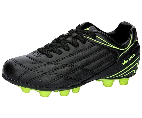 Lico Herren Soccer Champ Fußballschuh, schwarz/Lemon, 43 EU von Lico