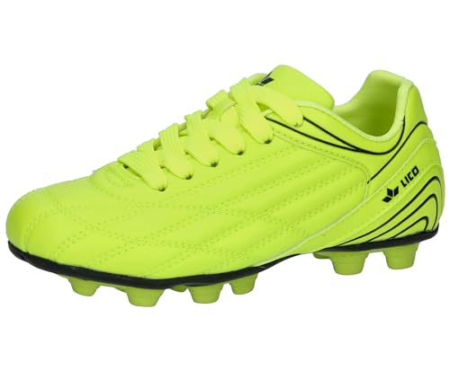 Lico Herren Soccer Champ Fußballschuhe, Lemon/Schwarz, 44 EU von Lico