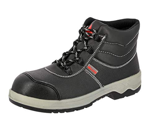 Lico WORKER Herren Sicherheitsstiefel, Schwarz/ Grau/ Rot, 39 EU von Lico