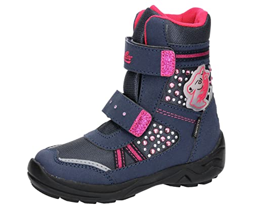 Lico Horse V Blinky Schneestiefel, Marine/pink, 31 EU von Lico