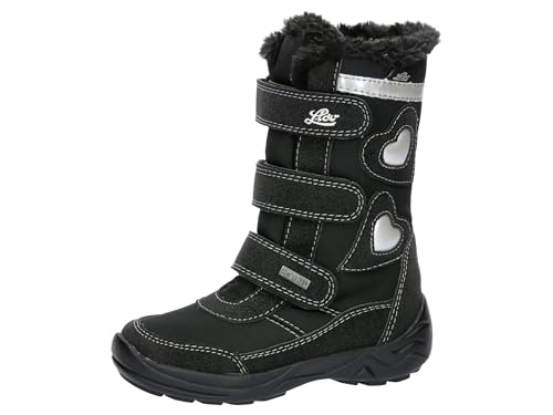Lico Mädchen Ingra V Schneestiefel, Schwarz Silber, 32 EU von Lico