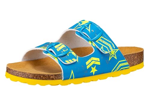 Lico Jungen Bioline Top Hausschuh, Blau/ Gelb, 28 EU Lico Jungen Bioline Top Hausschuh, Blau/ Gelb, 28 EU von Lico