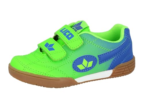 Lico Jungen Hallenschuh Sportschuh Bernie V, Lemon/blau, 37 EU von Lico