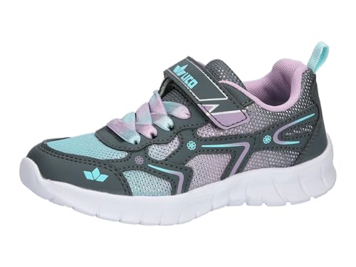 Lico Jungen Mädchen Alenia VS Sneaker, Grau/Türkis/Lila, 28 EU Lico Jungen Mädchen Alenia VS Sneaker, Grau/Türkis/Lila, 28 EU von Lico