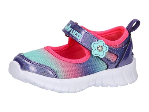 Lico Jungen Mädchen Curly V Lauflernschuhe, rosa/lila/türkis, 20 EU Lico Jungen Mädchen Curly V Lauflernschuhe, rosa/lila/türkis, 20 EU von Lico