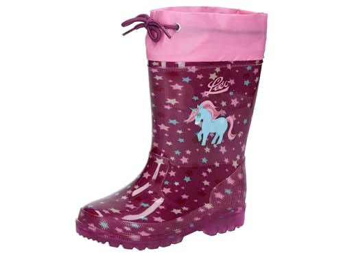 Lico Unisex-Kinder Power Blinky Gummistiefel, lila/rosa/türkis von Lico