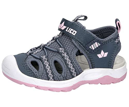 Lico Jungen Meloria VS Sandale, grau/rosa, 34 EU von Lico
