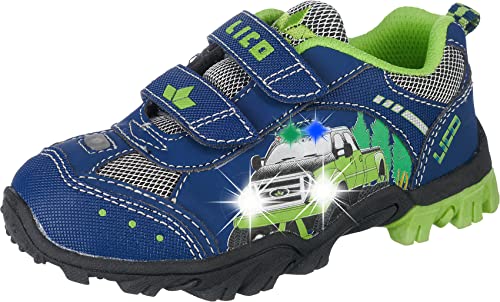 Lico Jungen Monstertruck V Blink Sneaker, Marine Lemon, 26 EU von Lico