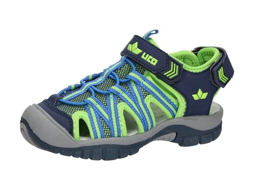 Lico Jungen Unisex Kinder Baldwin VS Sandalen, Marine/Lemon/Blau, 27 EU von Lico