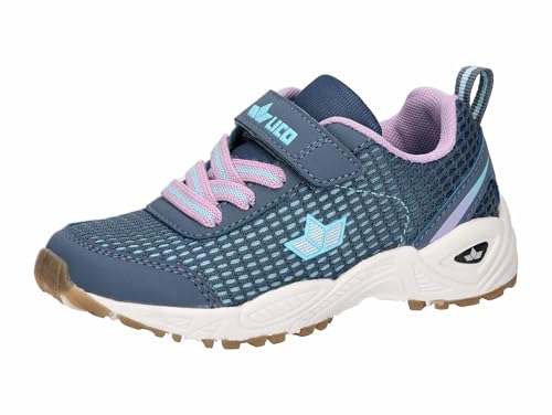 Lico Jungen Unisex Kinder Mio VS Hallenturnschuhe, Grau/Lila/Türkis, 29 EU von Lico