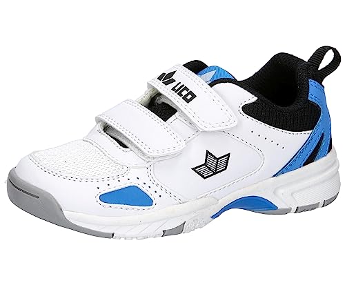 Lico Jungen Unisex Kinder Peyton V Sneaker, Weiss/schwarz/blau, 26 EU von Lico