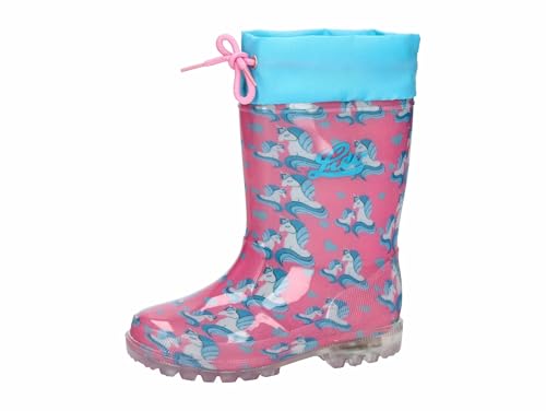 Lico Jungen Unisex Kinder Powerlight W Blinky Gummistiefel, Rosa/Türkis, 25 EU Lico Jungen Unisex Kinder Powerlight W Blinky Gummistiefel, Rosa/Türkis, 25 EU von Lico