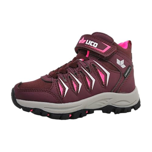 Lico Jungen Unisex Kinder Sines VS Trekkingsstiefel, Bordeaux/Pink, 25 EU von Lico