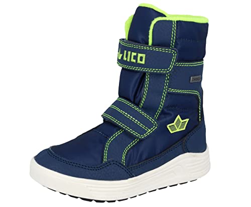 Lico Namsos V Jungen Schneestiefel, marine/lemon, 28 EU von Lico