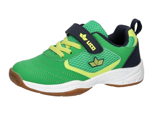 Lico Unisex Kinder Kerry Vs Hallenturnschuhe, Grün Marine Lemon, 39 EU Lico Unisex Kinder Kerry Vs Hallenturnschuhe, Grün Marine Lemon, 39 EU von Lico