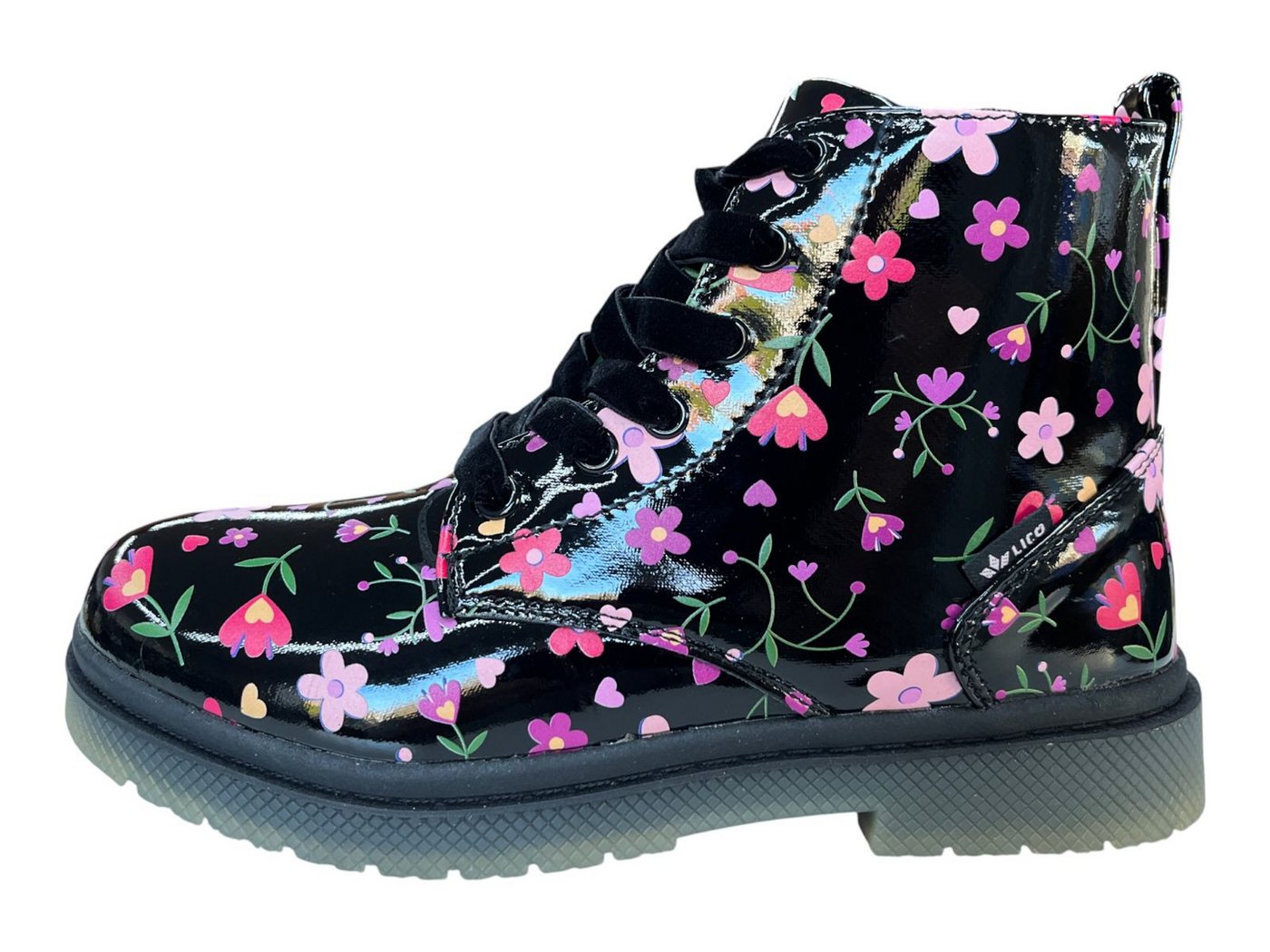 Lico LICO Kinder Stiefel 320389 schwarz /lila/rosa Stiefel von Lico