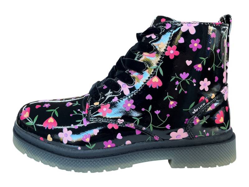Lico LICO Kinder Stiefel 320389 schwarz /lila/rosa Stiefel von Lico