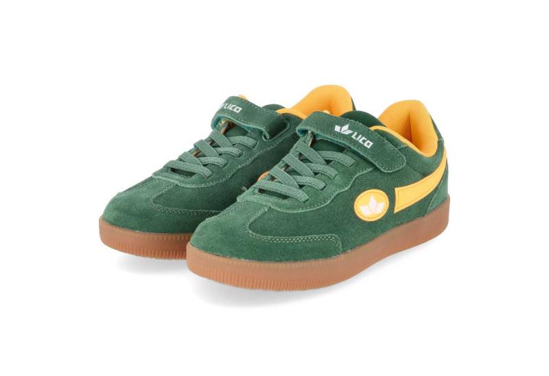 Lico Lico 536266 Jungen Rauleder grün-kombi Slipper von Lico