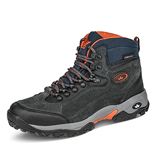 Lico MILAN Herren Trekking- & Wanderstiefel, Anthrazit/ Orange, 41 EU von Lico