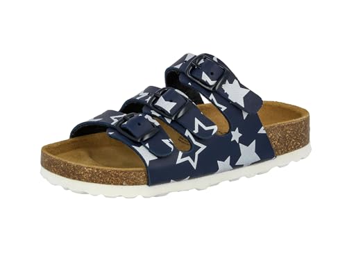 Lico Unisex Kinder Bioline Star Pantoletten, Marine Weiß, 30 EU von Lico