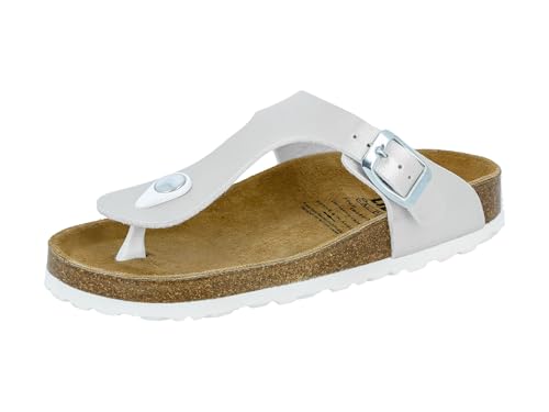 Lico Damen Bioline Trend Kids Pantoletten, Silber, 38 EU von Lico