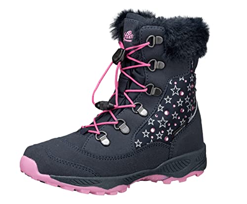 Lico Marie Mädchen Schneestiefel, marine/rosa, 33 EU von Lico