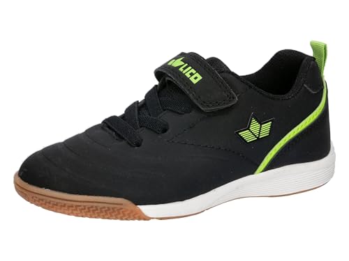 Lico Marlin VS Hallenturnschuhe, schwarz/Lemon, 39 EU von Lico