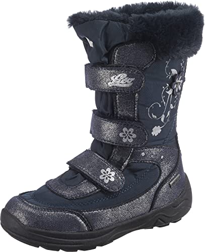 Lico Mary V Mädchen Schneestiefel, Marine/ Silber, 28 EU von Lico