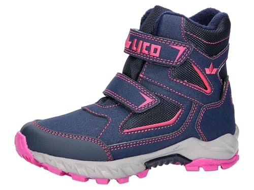 Lico Mauno V Mädchen Schneestiefel, marine/pink, 29 EU Lico Mauno V Mädchen Schneestiefel, marine/pink, 29 EU von Lico