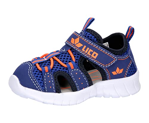 Lico Jungen Unisex Kinder Melis VS Lauflernschuhe, blau/orange, 20 EU von Lico