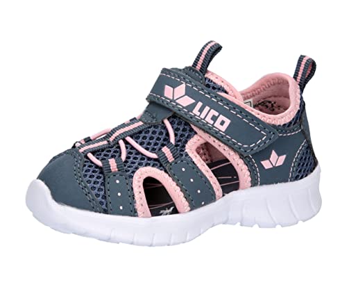 Lico Unisex Kinder Melis Vs Lauflernschuhe, Grau Rosa, 33 EU von Lico