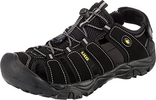 Lico Herren Miami Geschlossene Sandalen, Schwarz, 36 EU von Lico